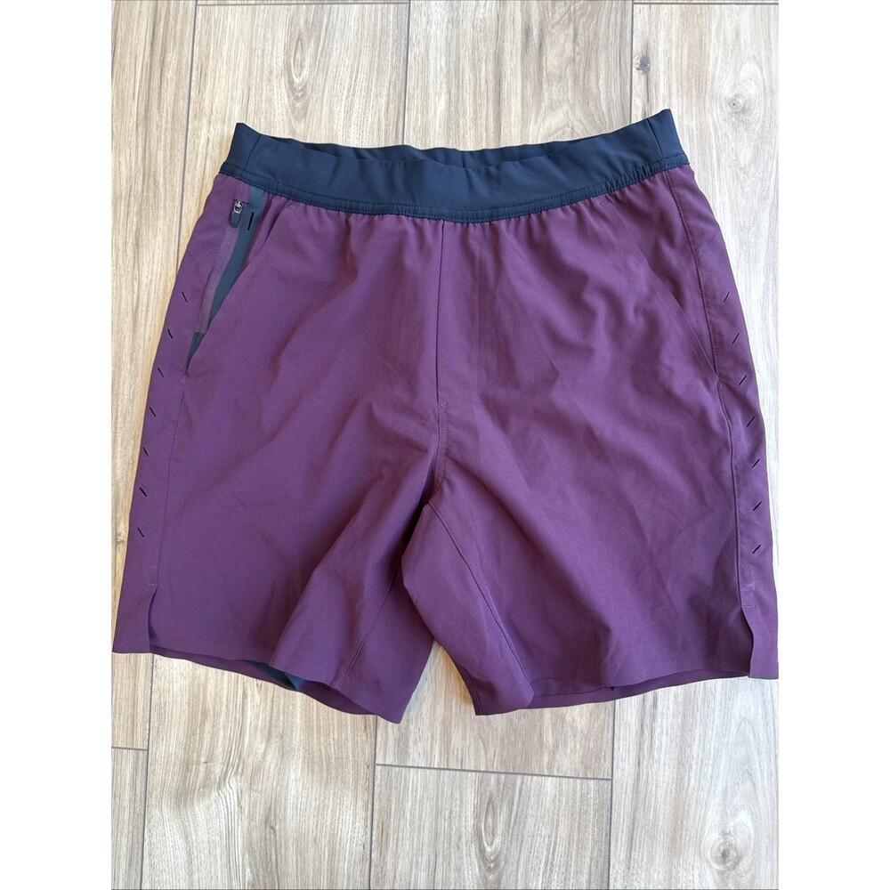 Ten Thousand Shorts Men XL Purple The Interval Short Lined Drawstring Stretch 7”